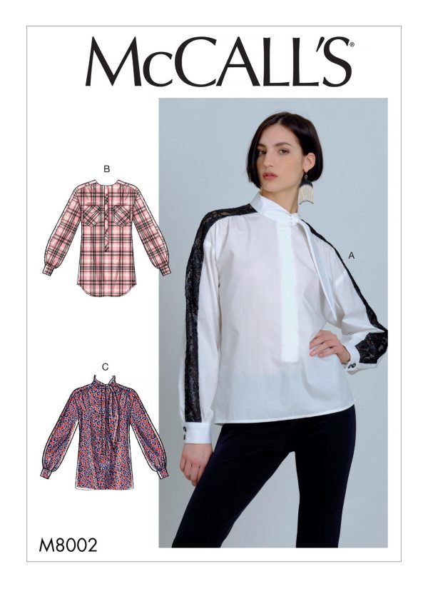 McCall's Sewing Pattern M8002 Misses' Blouses 