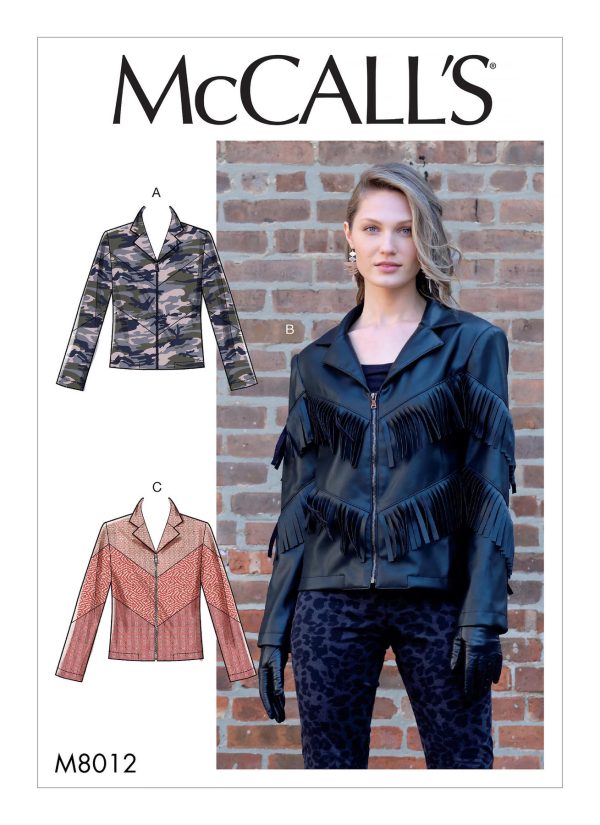 McCall's Sewing Pattern M8012 Misses' Jackets 