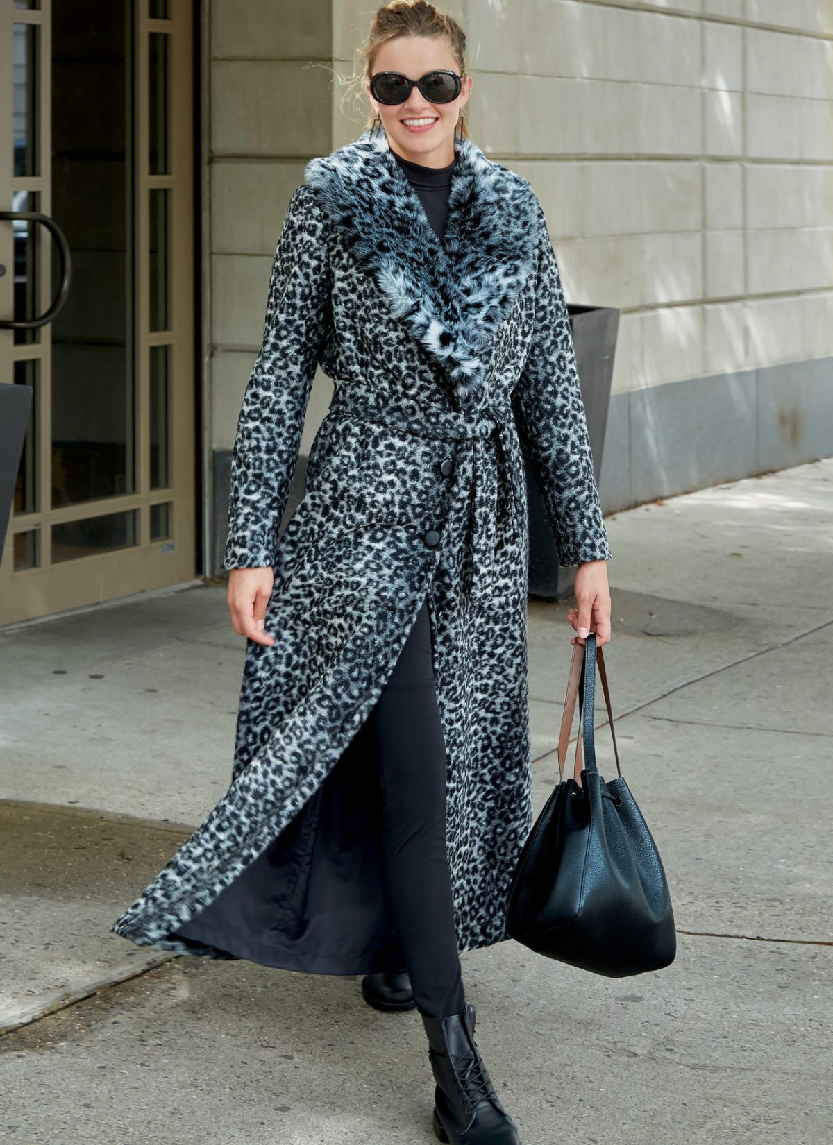 McCall's Sewing Pattern M8013 Misses' Outerwear, Detachable Fur Collar & Belt