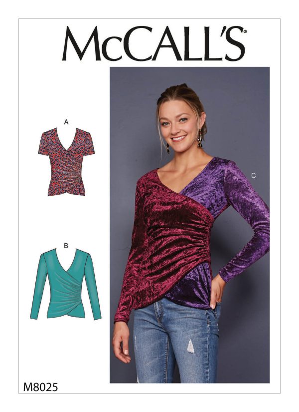 McCall's Sewing Pattern M8025 Misses' Tops 