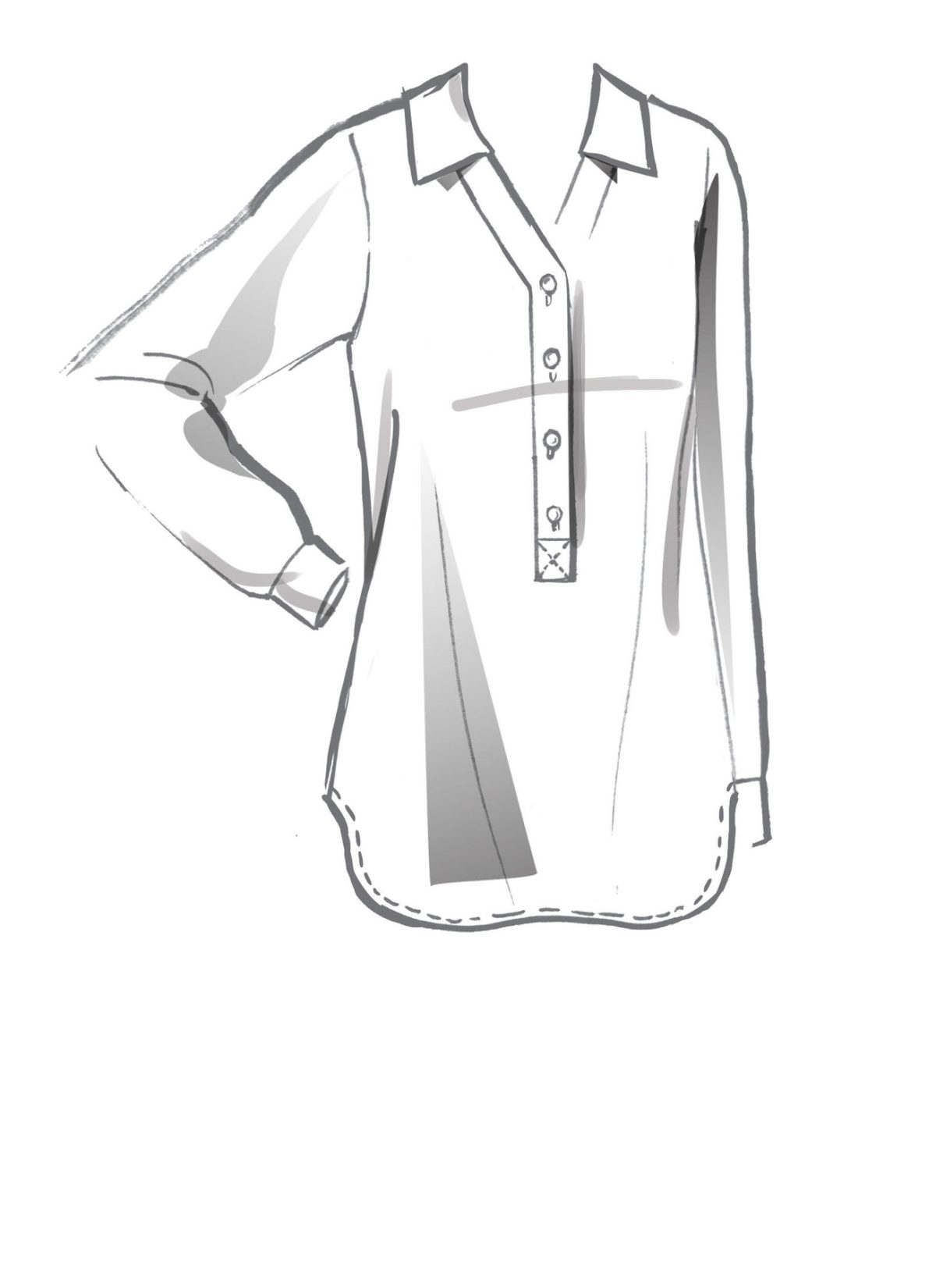 McCall's Sewing Pattern M8041 Misses' Shirts