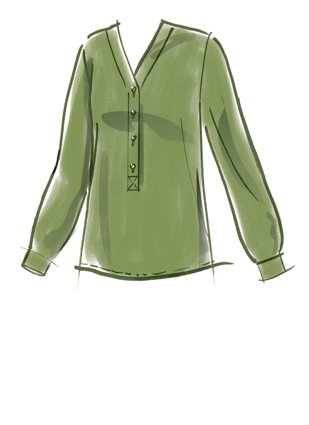 McCall's Sewing Pattern M8041 Misses' Shirts