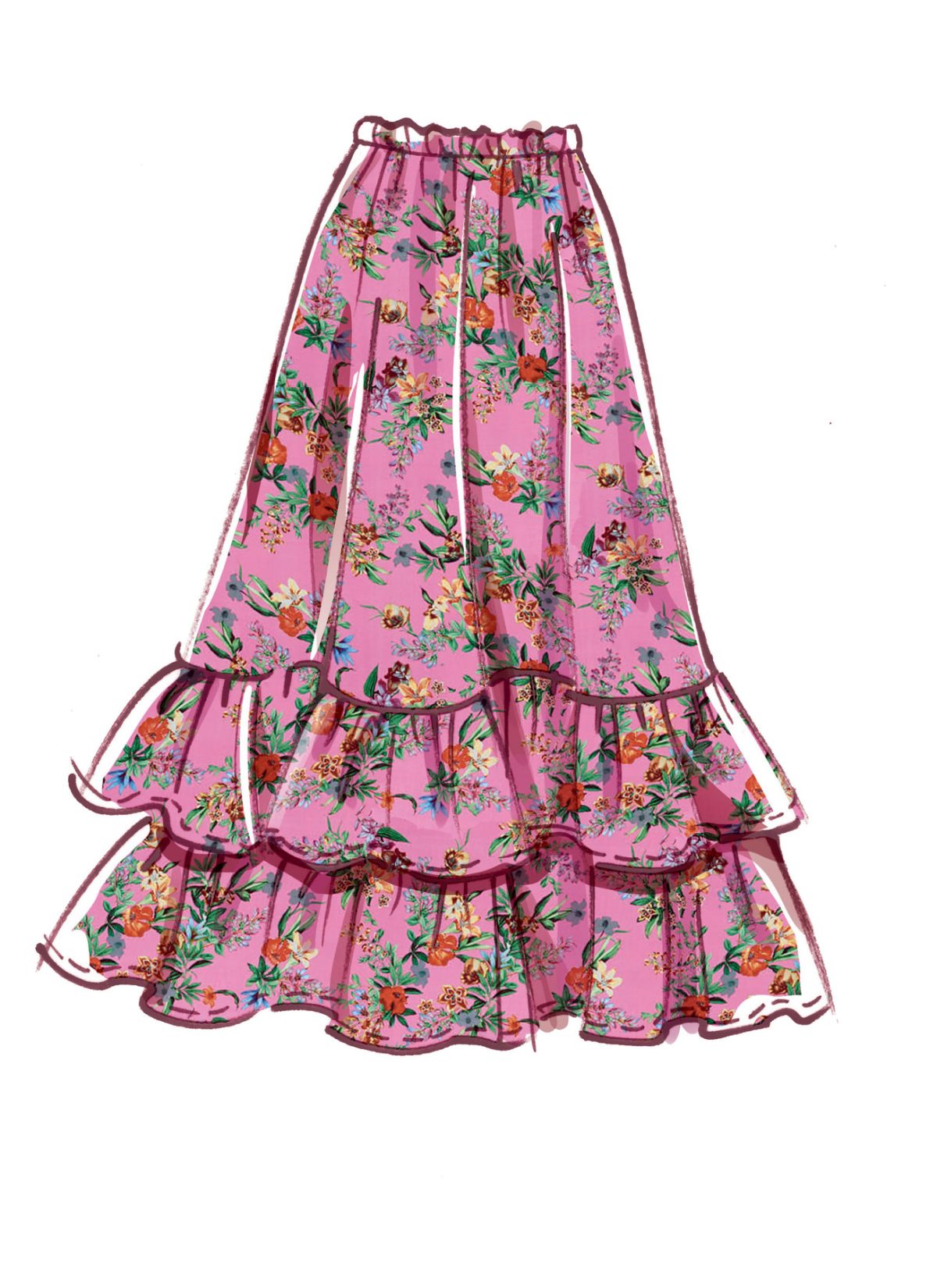 McCall's Sewing Pattern M8097 #OriaMcCalls - Misses' Skirts