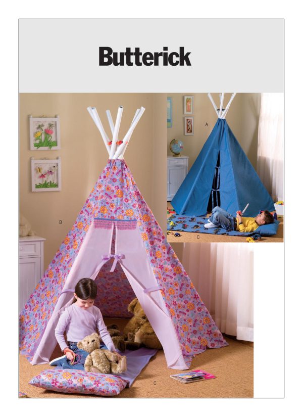 Butterick Sewing Pattern B4251 Teepees and Mat