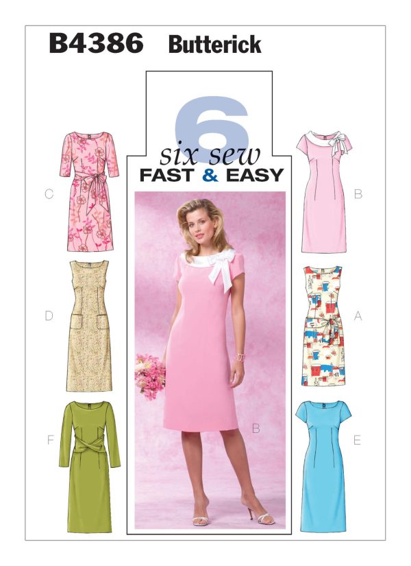 Butterick Sewing Pattern B4386 Misses'/Misses' Petite Sheath Dress