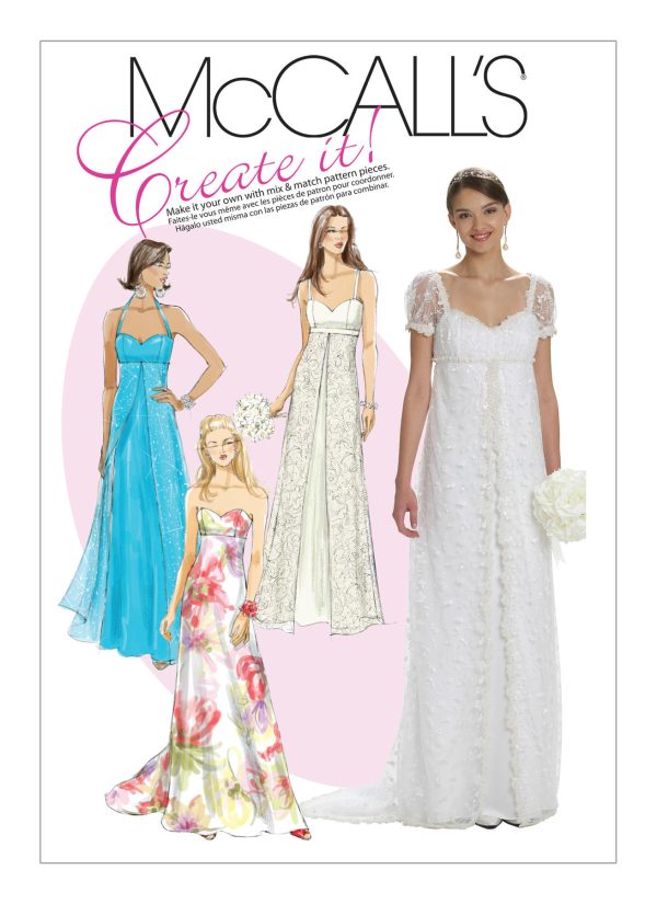 McCall's Sewing Pattern M6030 Misses' Lined Sweetheart-Neckline Dresses