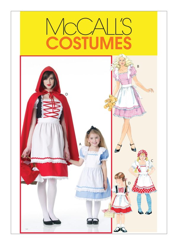 McCall's Sewing Pattern M6187 Misses'/Children's/Girls' Storybook Costumes 