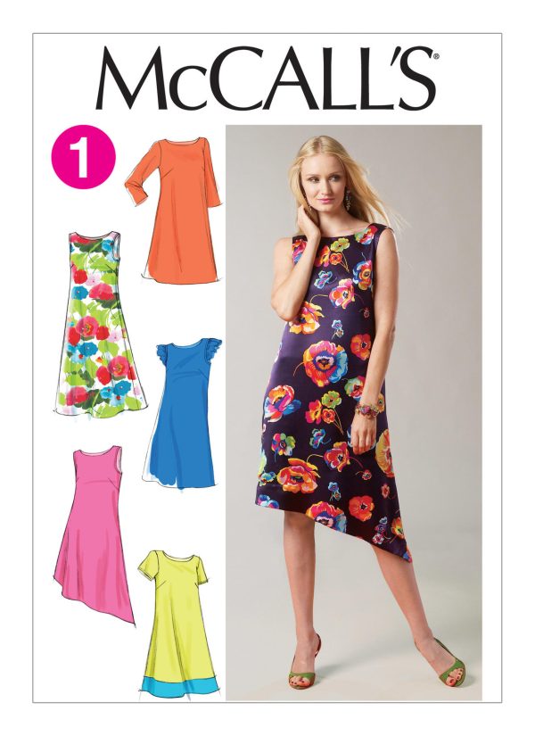 McCall's Sewing Pattern M6465 Misses' Pullover Dresses 