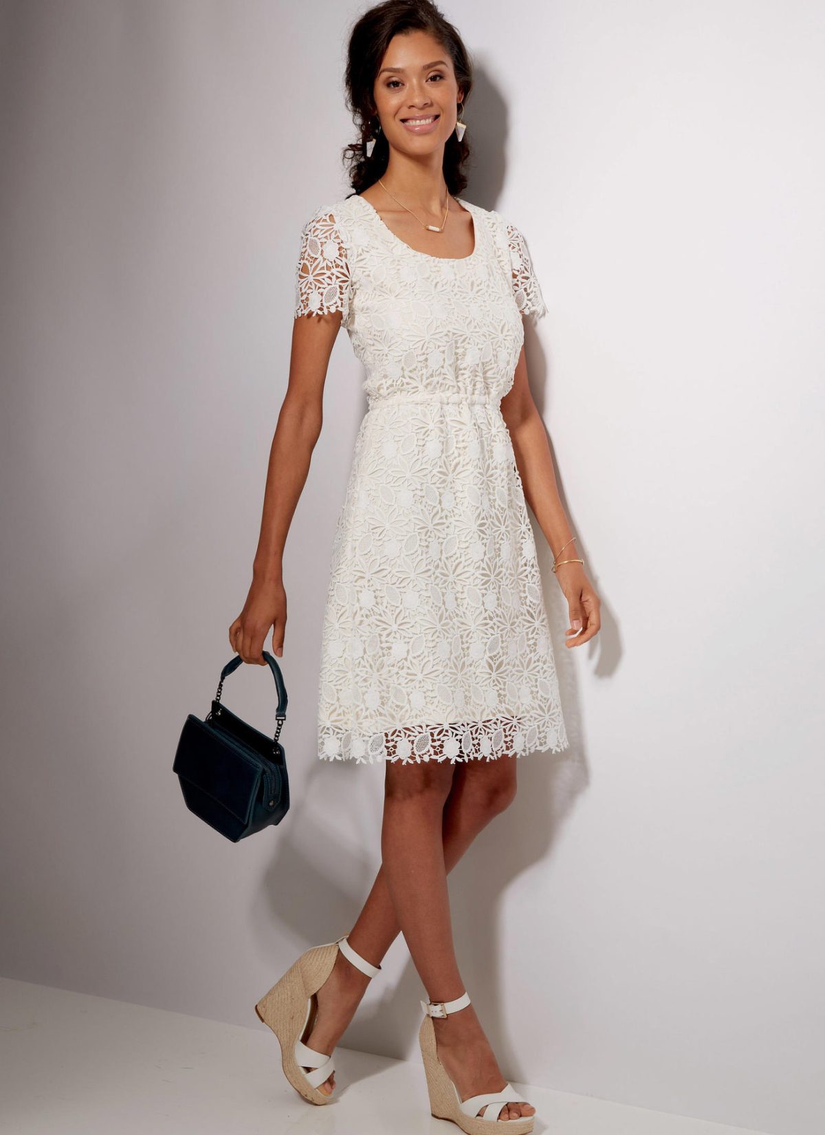 McCall's Sewing Pattern M7530 Misses' Gathered-Waist, Scoopneck Dresses