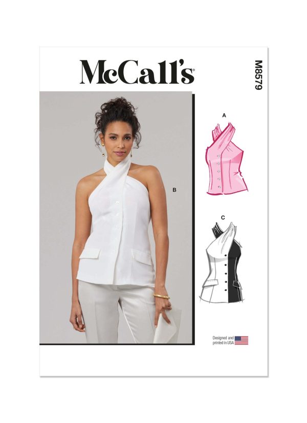 McCall's Sewing Pattern M8579 Misses' Top in Two Lengths