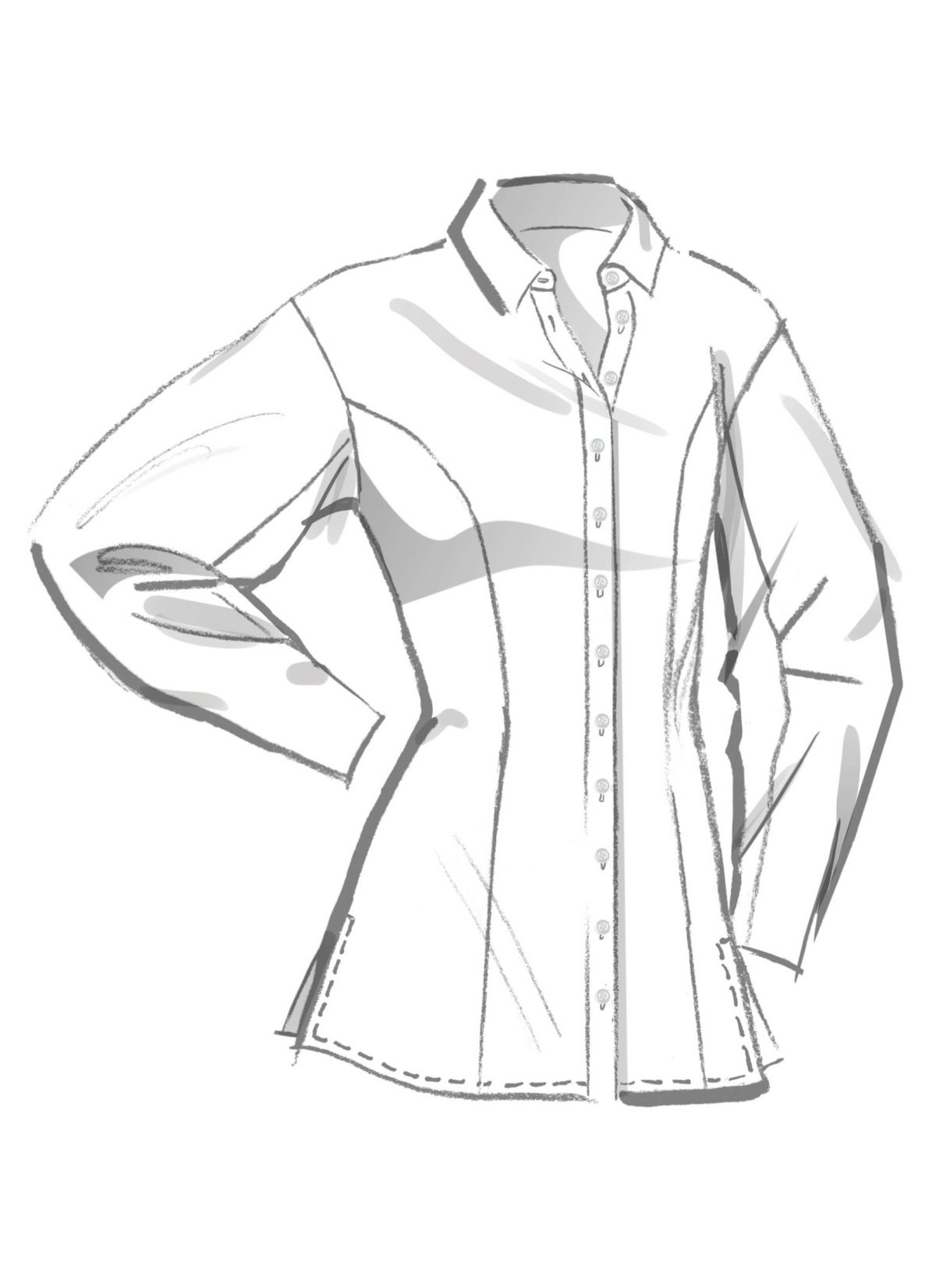 McCall's Sewing Pattern M8580 Misses' Shirt in Two Lengths