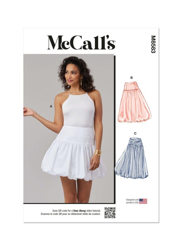 McCall's Sewing Pattern M8583 Misses' Skirt in Two Lengths