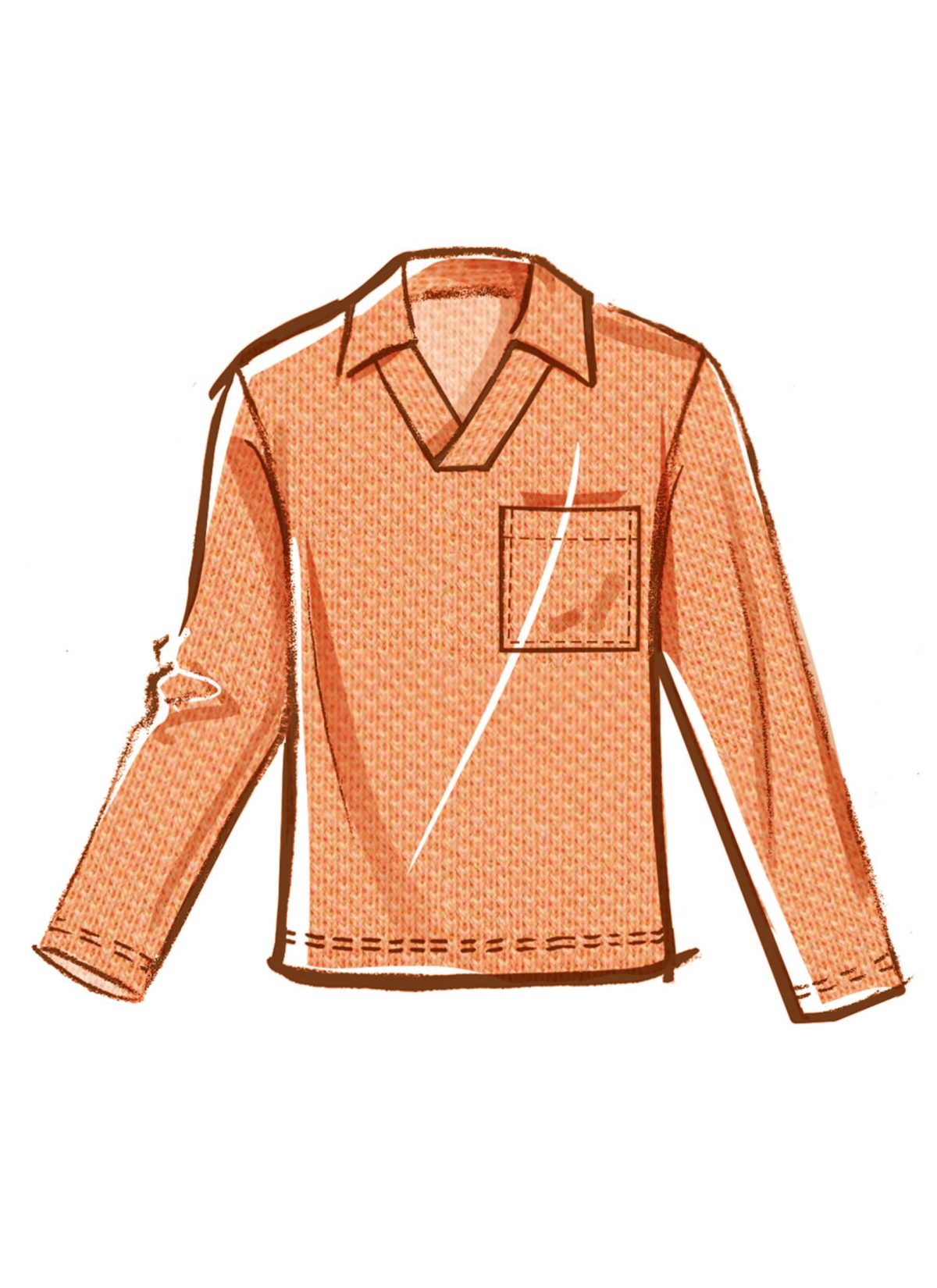 McCall's Sewing Pattern M8589 Men's Top with Sleeve Variations