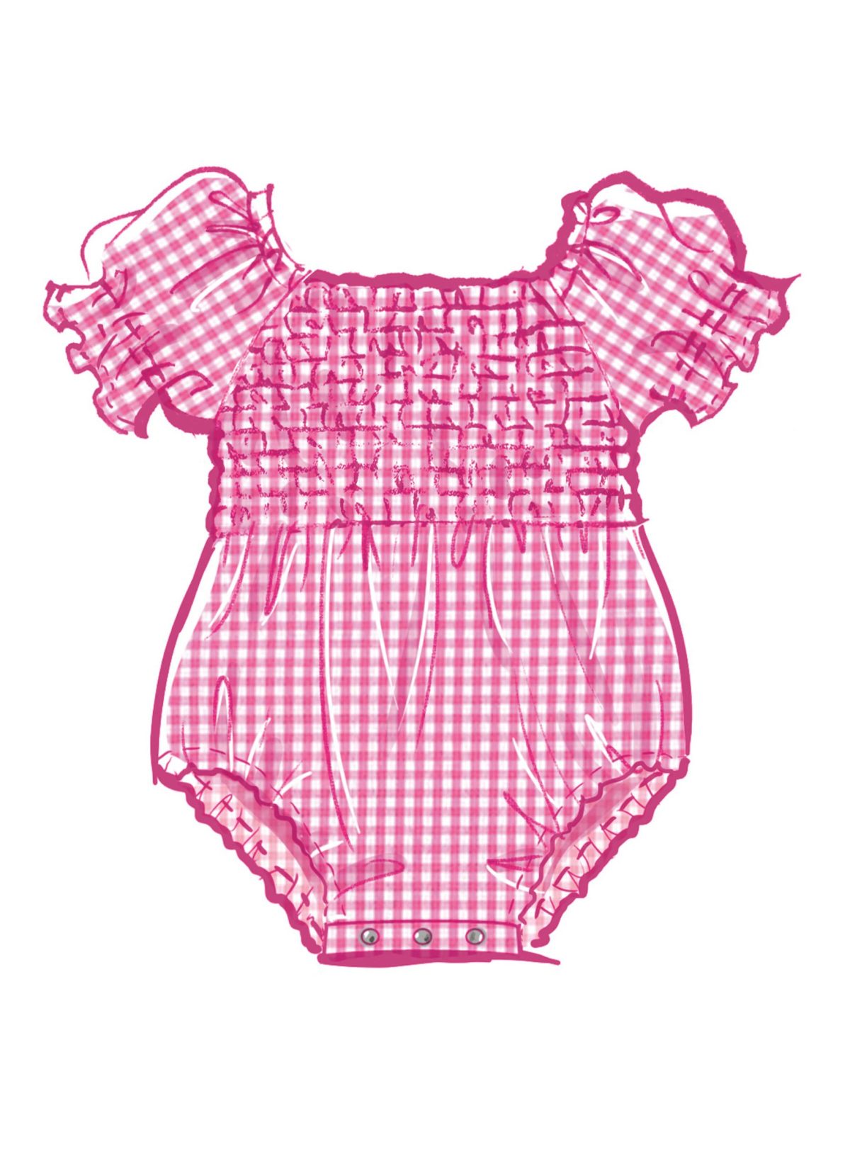 McCall's Sewing Pattern M8591 Babies' Romper, Dresses and Headband