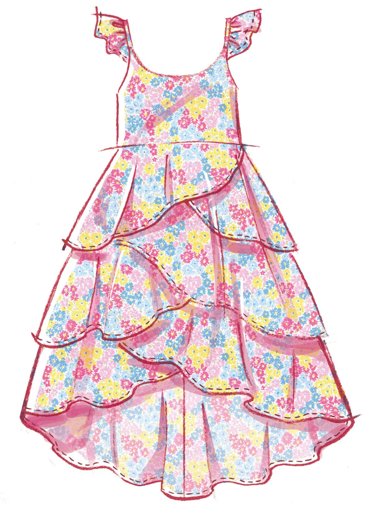 McCall's Sewing Pattern M8592 Children's and Girls' Dresses and Headband