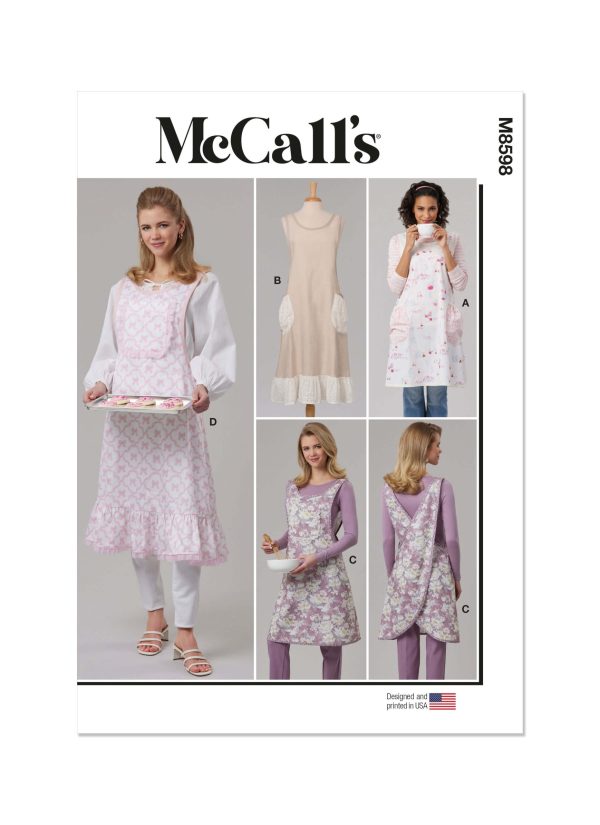 McCall's Sewing Pattern M8598 Misses' Aprons