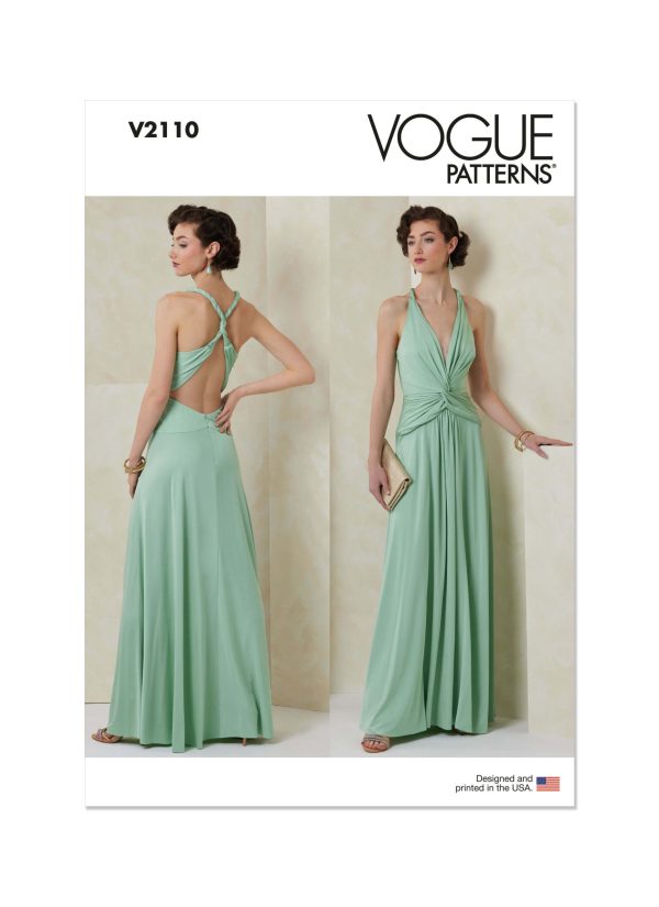 Vogue Patterns Sewing Pattern V2110 Misses' Gown