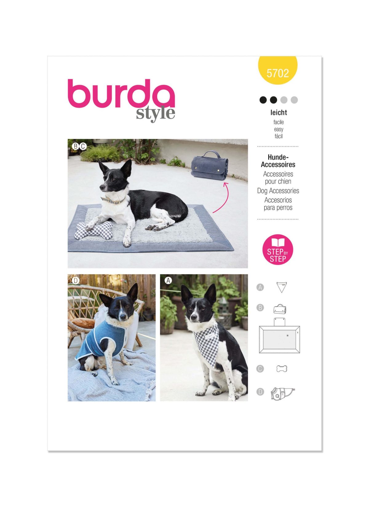 Burda Style Sewing Pattern 5702 Pet Accessories