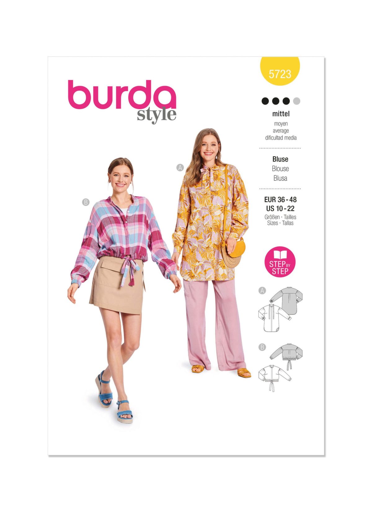 Burda Style Sewing Pattern 5723 Misses' Blouse