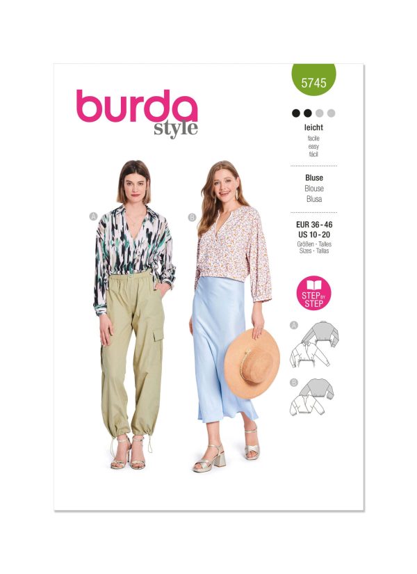 Burda Style Sewing Pattern 5745 Misses' Blouse