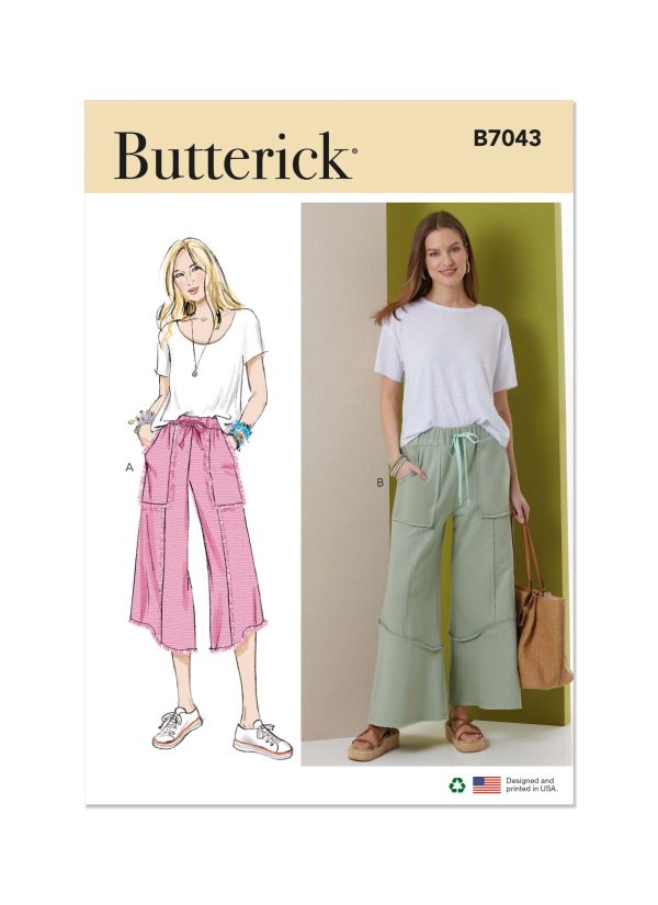 Butterick Sewing Pattern B7043 Misses' Pants