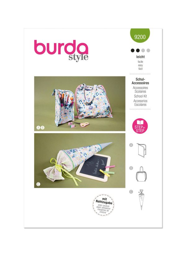 Burda Style Sewing Pattern 9200 Accessories