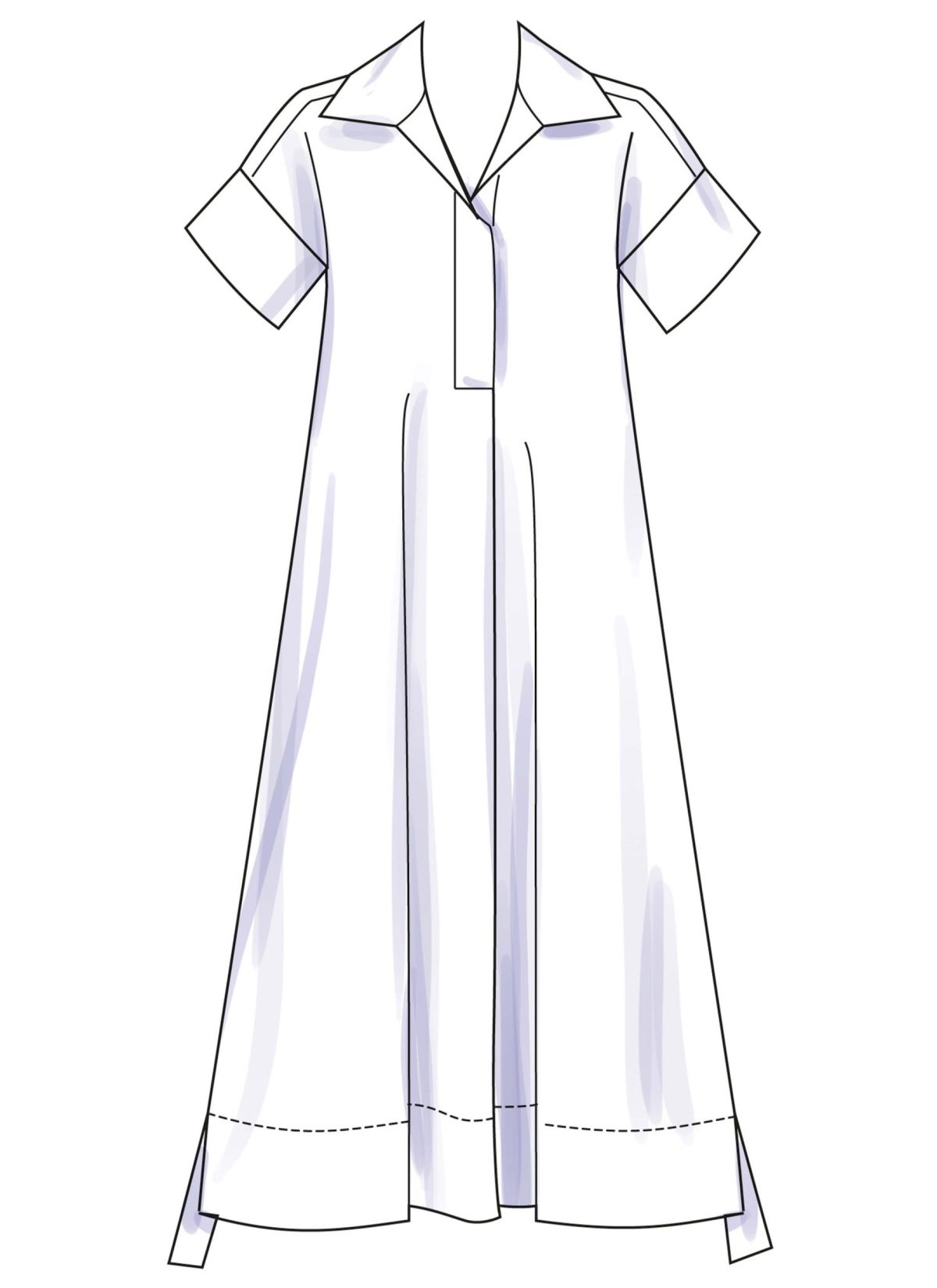 Simplicity Sewing Pattern S3130 Misses' Collared Dress in Three Lengths