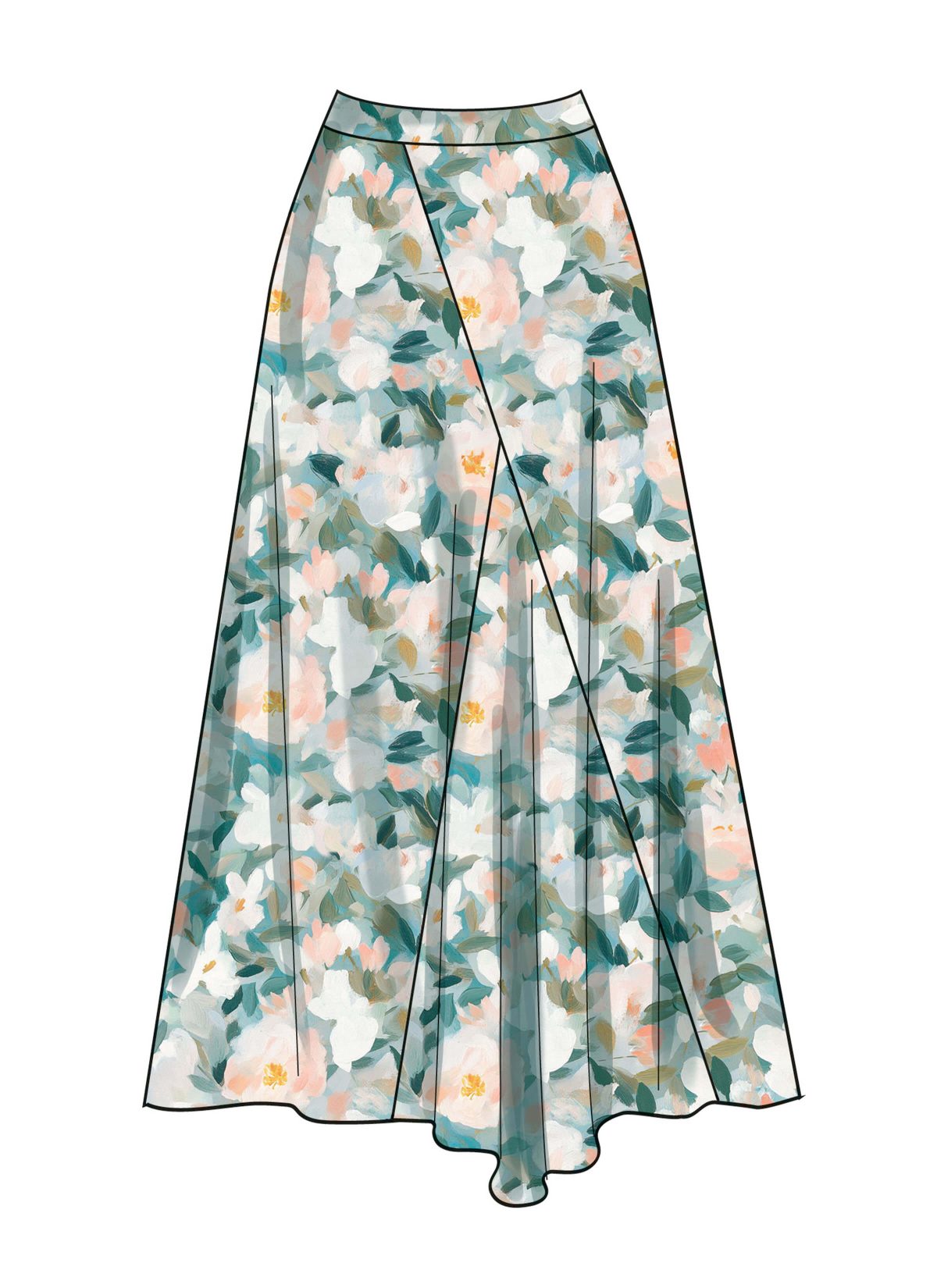 Simplicity Sewing Pattern S3138 Misses' Godet Skirt in Two Lengths