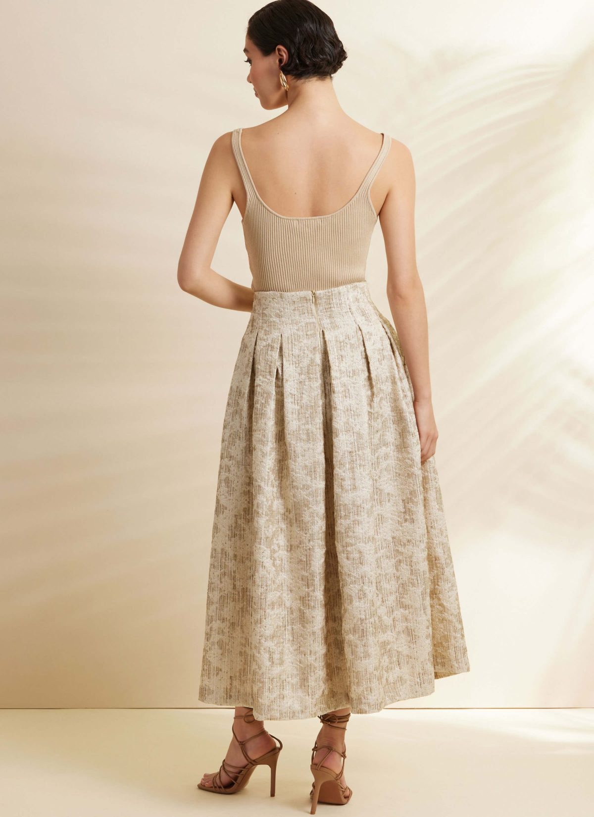 Simplicity Sewing Pattern S3139 Misses' Pleated Skirt in Two Lengths and Belt