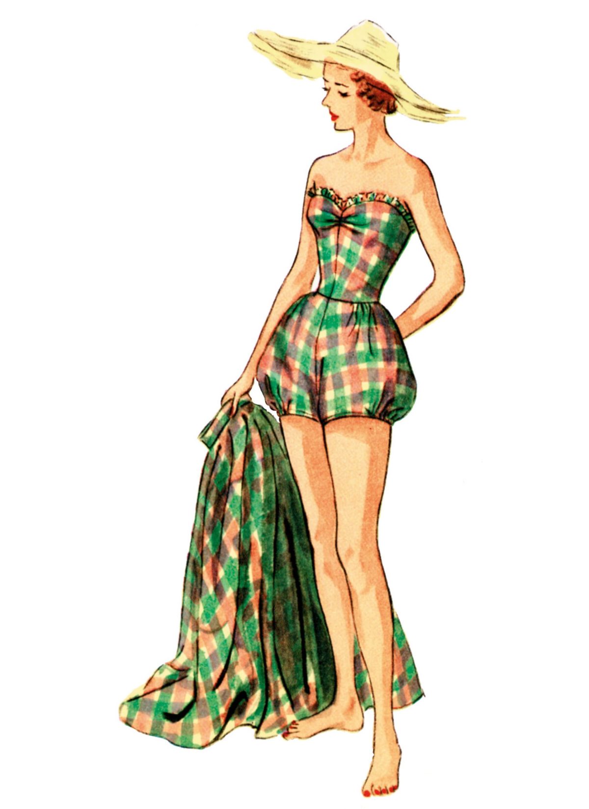 Simplicity Sewing Pattern S3151 Misses' One Piece Bathing Suit and Skirt