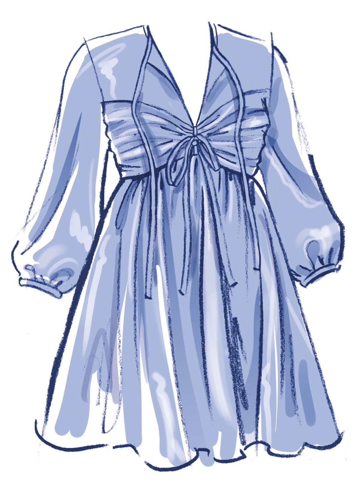 McCall's Sewing Pattern M8602 Misses' Babydoll Dress with Sleeve Variations