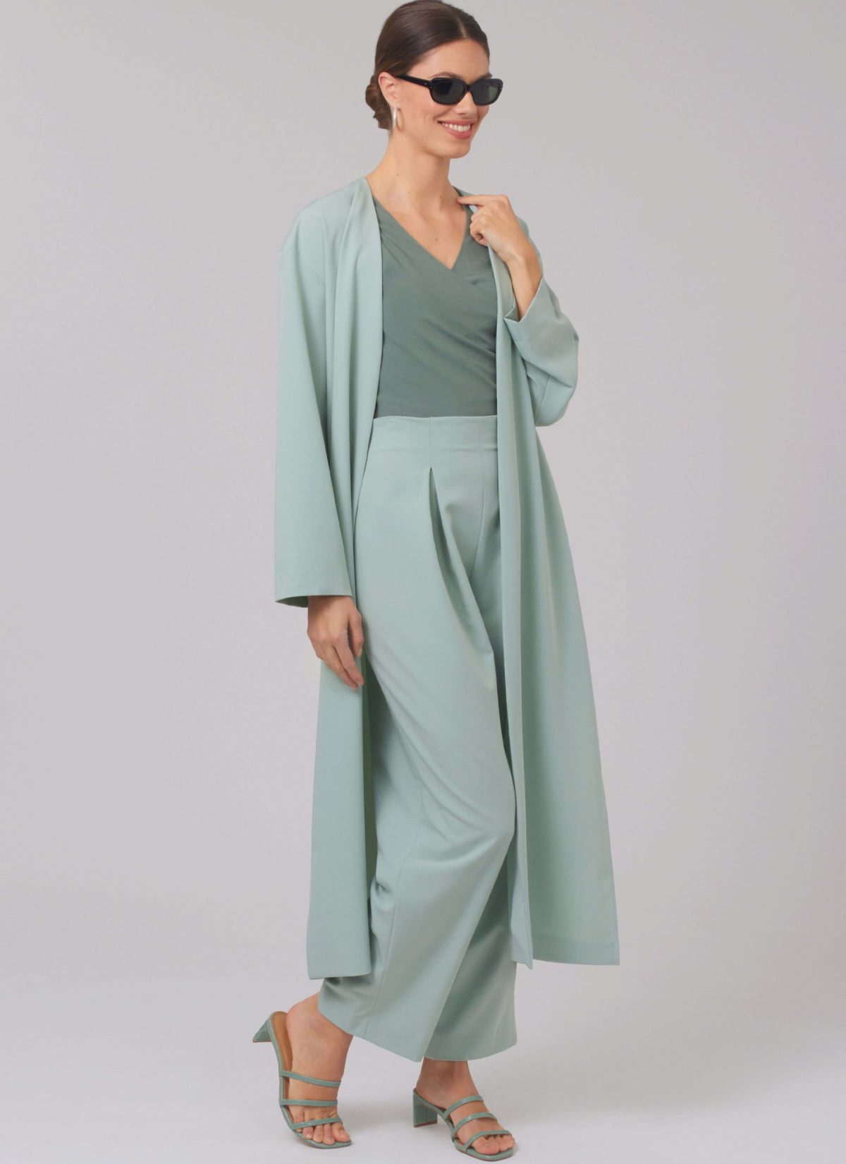 New Look Sewing Pattern N6796 Misses' Coat, Tops and Trousers