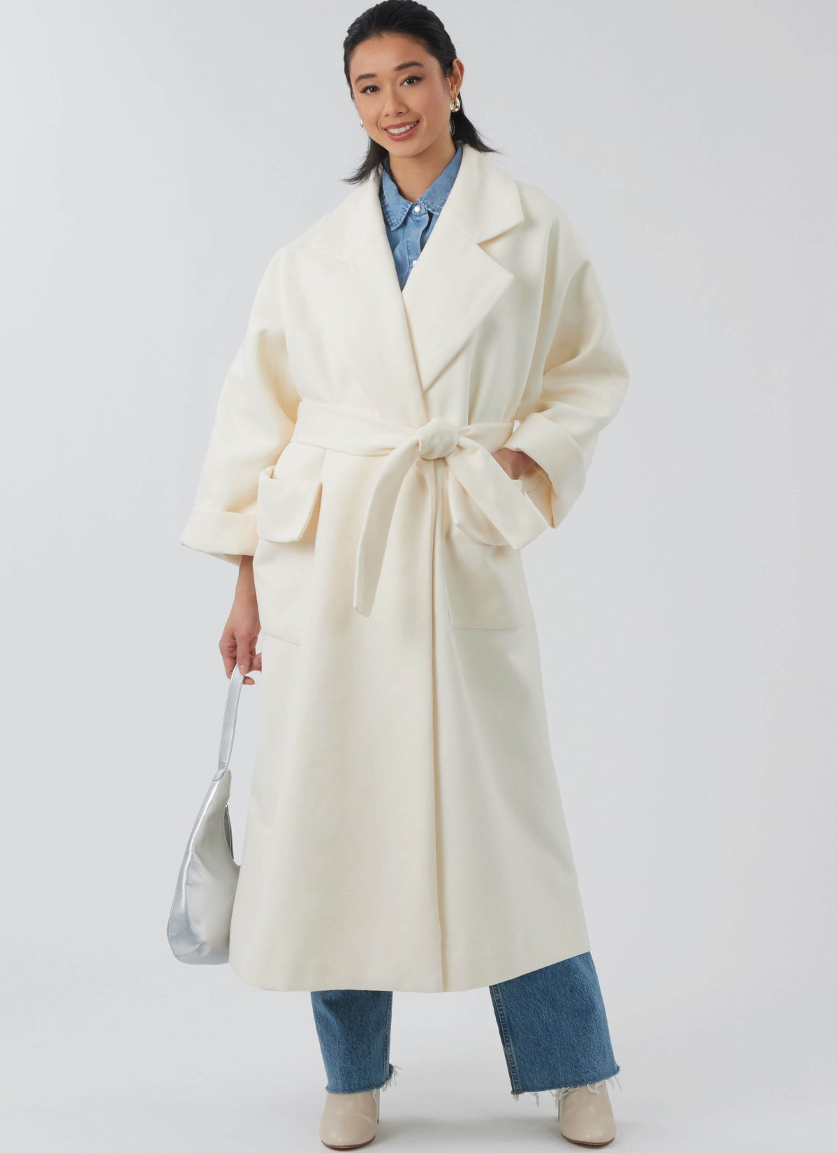 New Look Sewing Pattern N6810 Misses' Coat with Belt in Two Lengths
