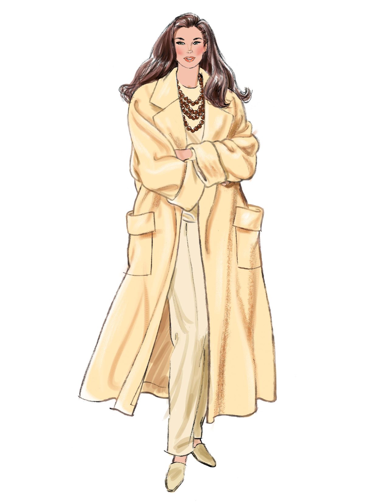 New Look Sewing Pattern N6810 Misses' Coat with Belt in Two Lengths