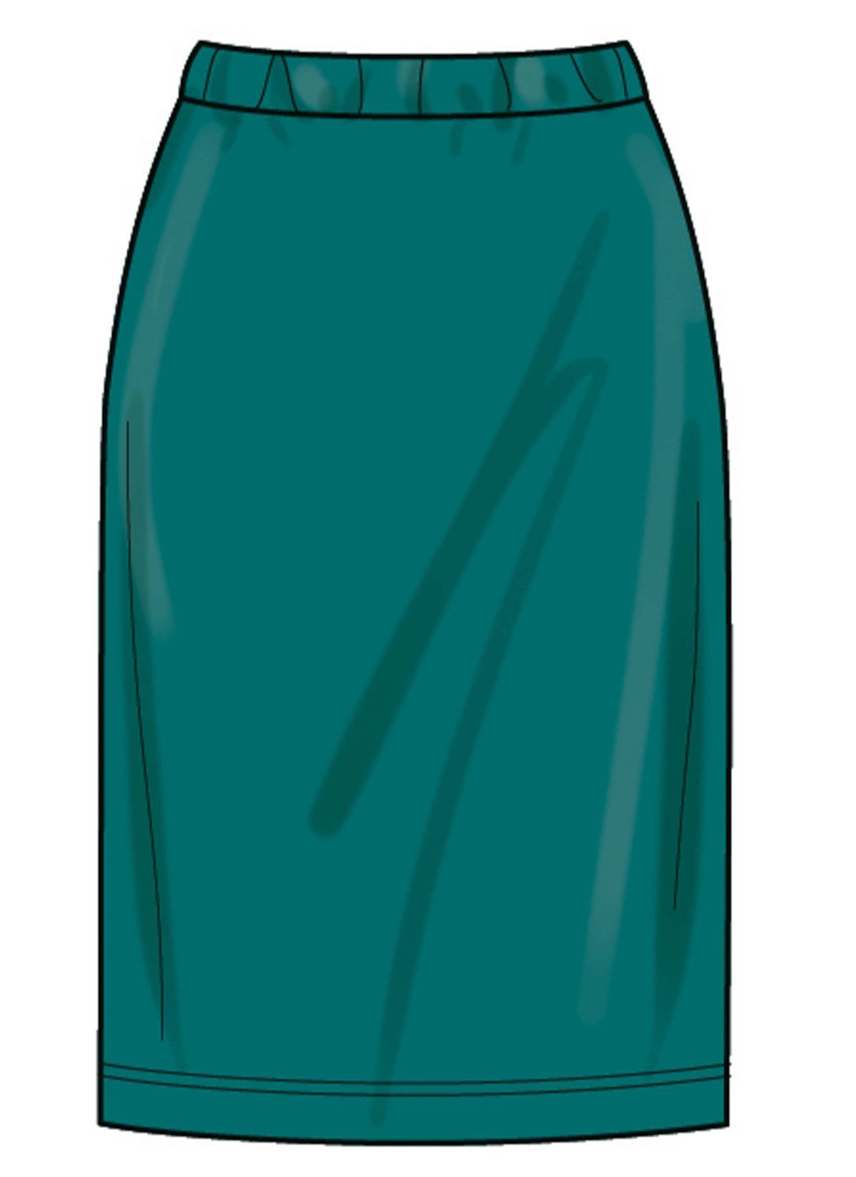 New Look Sewing Pattern N6815 Misses' Knit Tops and Skirt In Two Lengths