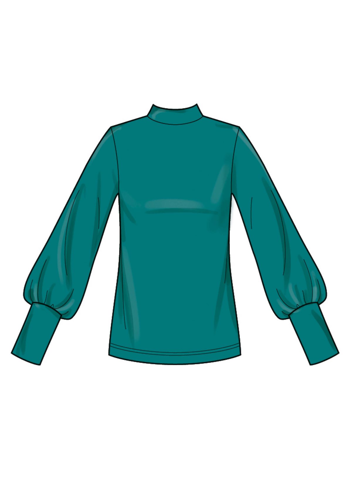 New Look Sewing Pattern N6815 Misses' Knit Tops and Skirt In Two Lengths