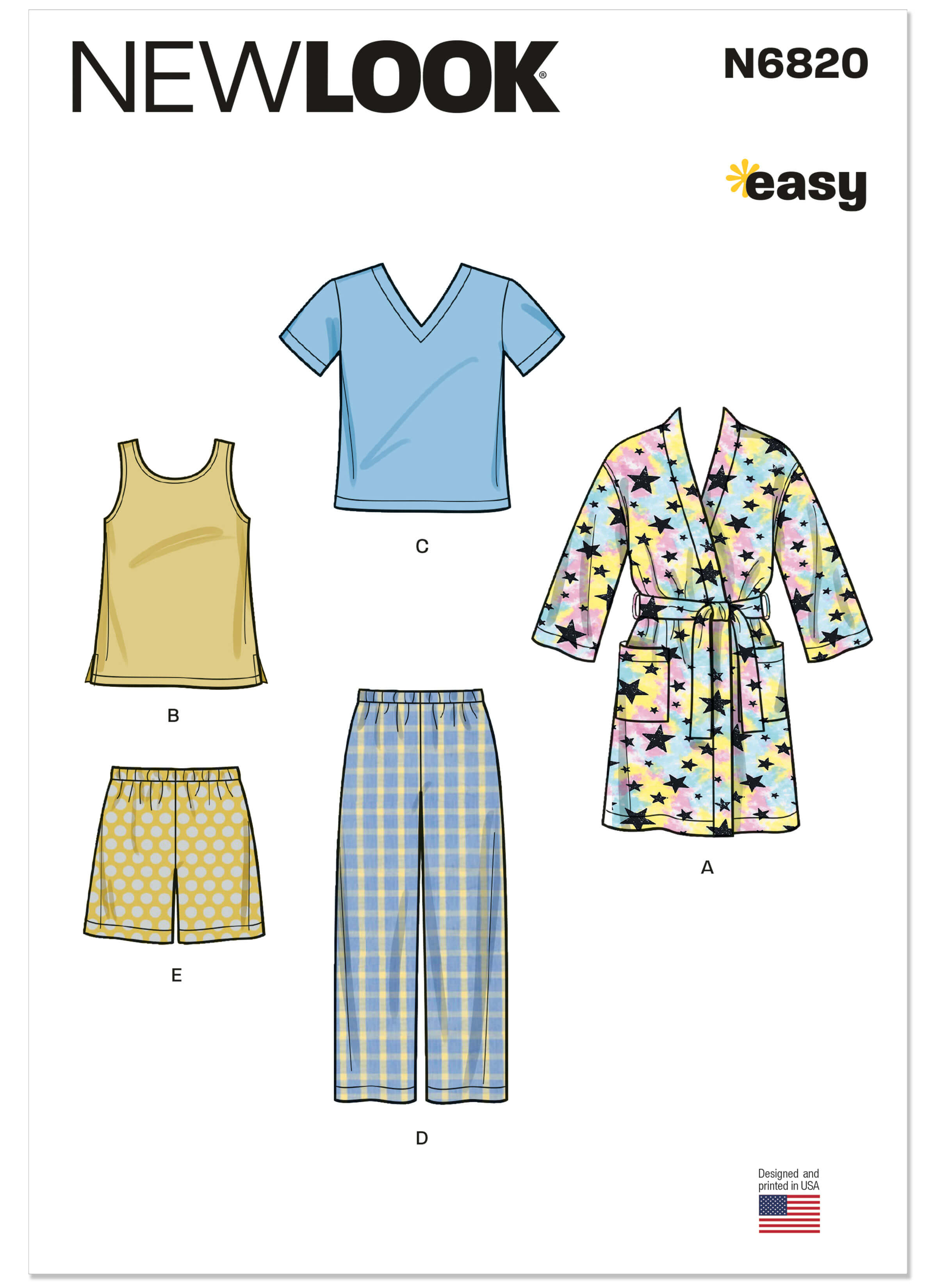 New Look Sewing Pattern N6820 Children's Loungewear