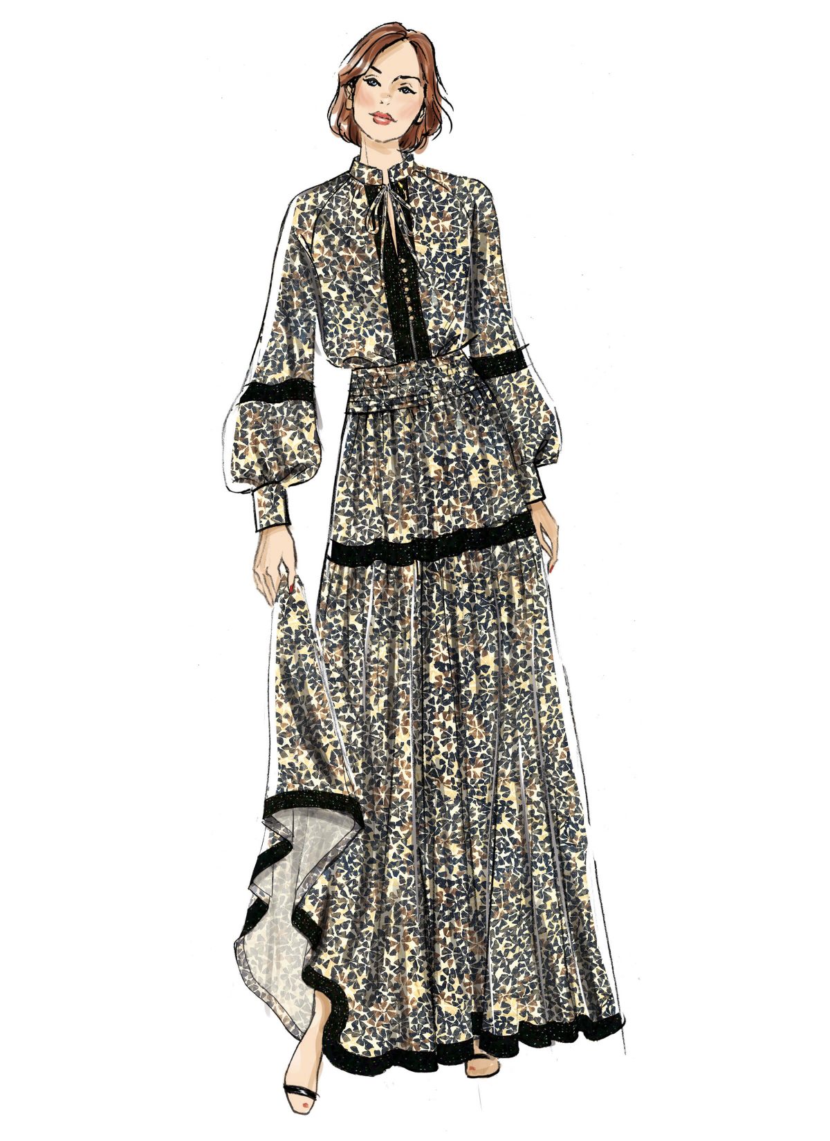 Vogue Patterns Sewing Pattern V2127 Misses' Two Piece Dress