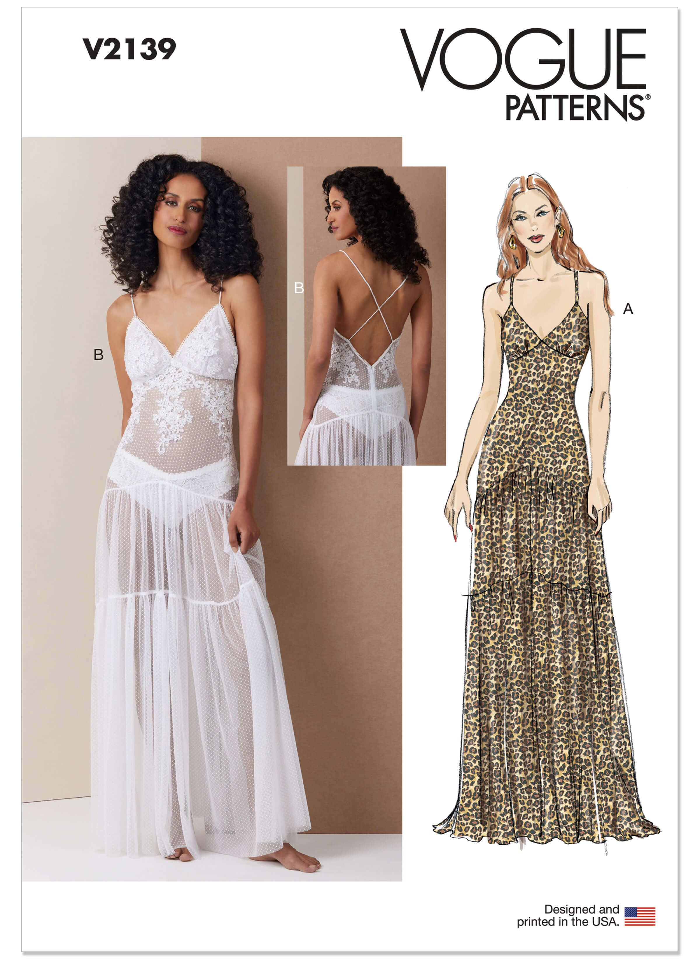 Vogue Patterns Sewing Pattern V2139 Misses' Lingerie Dress